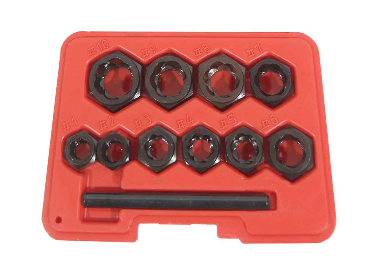 JUEGO DE EXTRACTOR DE TORNILLOS 11 pzs. (0515)