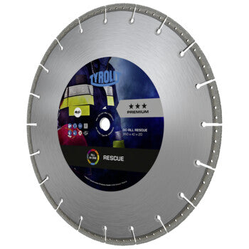 Disco Diamantado UC3 400x4,2x25,4 DC-ALLRESCUE TYROLIT, vista isométrica