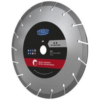 Disco Diamantado C73 230x2,6x22,23 DCCS3 TYROLIT, vista isométrica