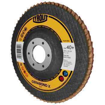 Disco de Lamelas Suporte de Plástico CERABOND X 28ELN 178x22,23 CA60+Q-B TYROLIT - Caixa 10 unidades