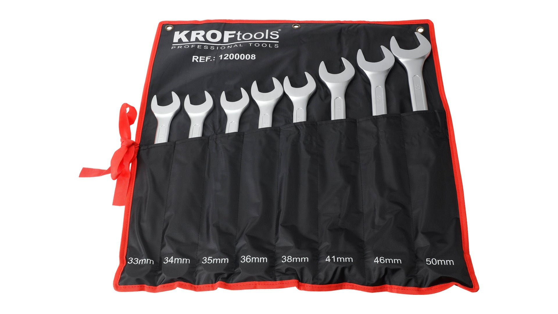 JOGO CHAVE DE BOCA LUNETA 8PCS 33-50MM (1200008)