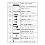 SET de Adaptadores para o Sistema de Bomba de Transmissão (15 Accesoires) - JBM JBM, imagem do produto