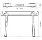 Pack 2 Cavaletes C700 Dobráveis Toughbuilt TB-C700-2-XEA – imagem 11