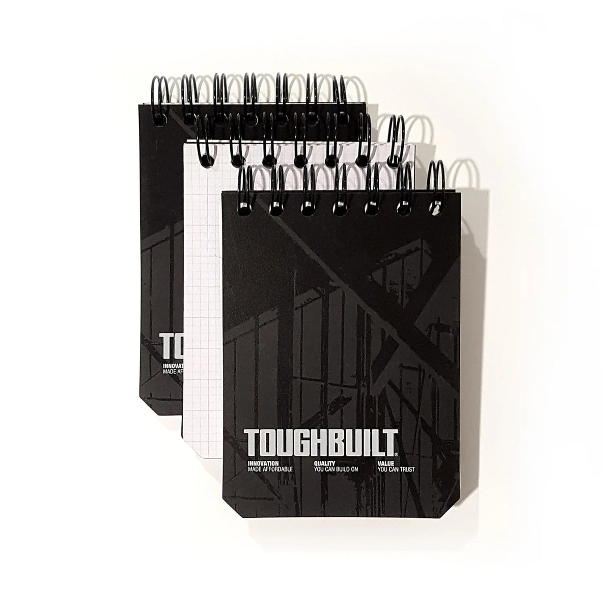 Pack de 3 cadernos quadriculados pequenos Toughbuilt TB-56-S-3 – imagem 2