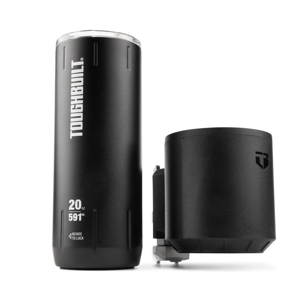 Copo térmico de 591 ml com porta-copos ToughBuilt StackTech TB-B1-A-52-BEA
