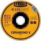 Disco de Corte Plano Premium 41F 115x1,3x22,23 CA46Q-BFPX TYROLIT - Caixa 25 unidades