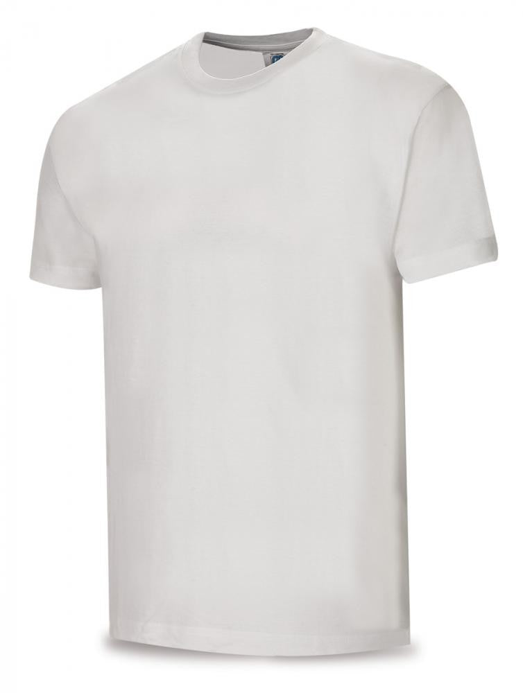 T-shirt branca algodão 145 g manga curta