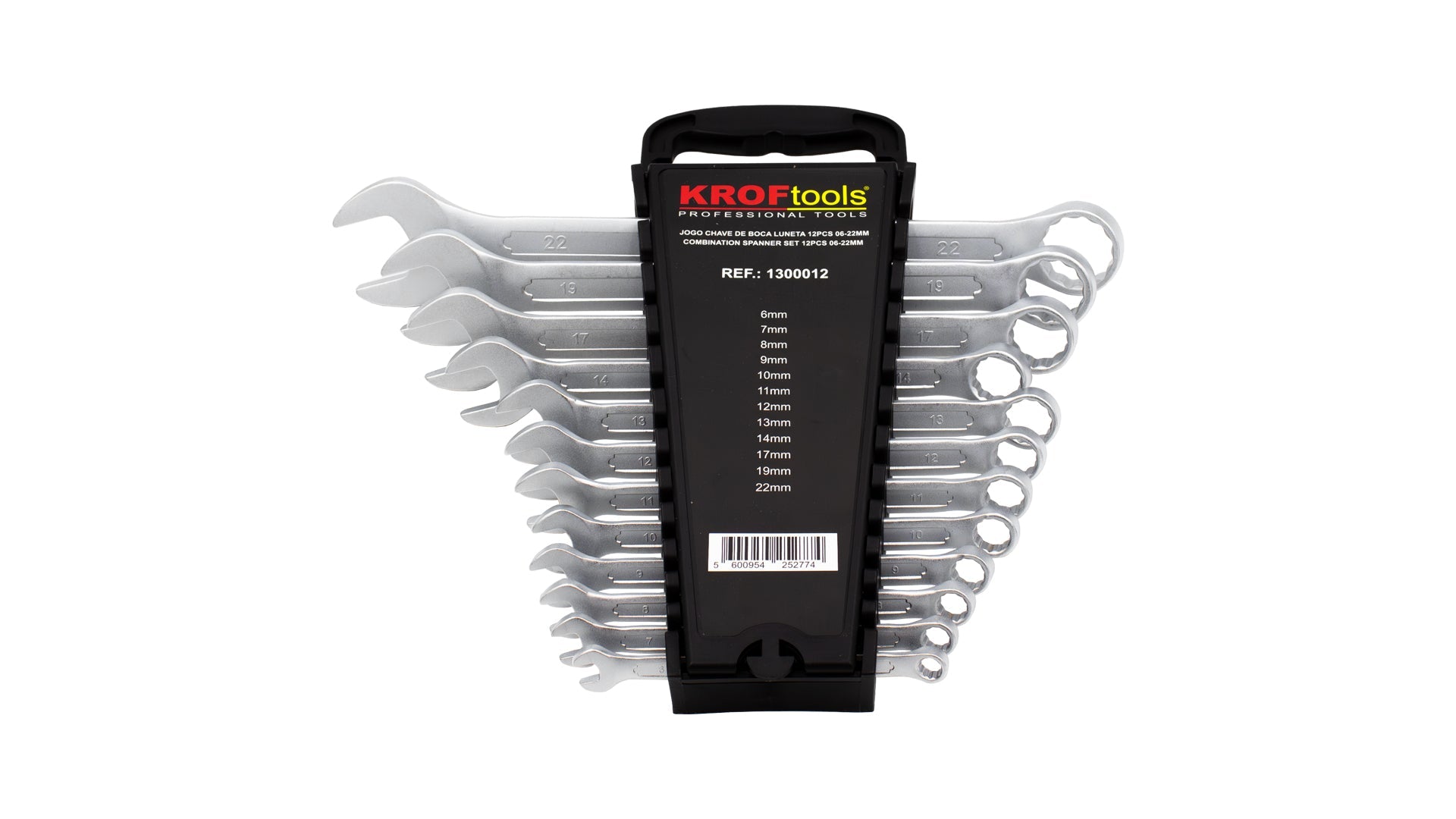 JOGO CHAVE DE BOCA LUNETA 12PCS 06-22MM (1300012)