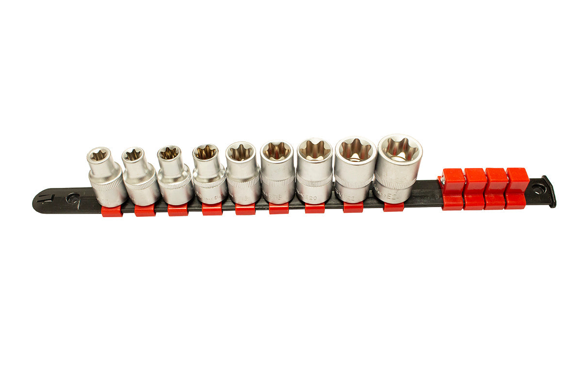 JUEGO DE 9 LLAVES EN ESTUCHE 1/2" TORX HEMBRA (1418)