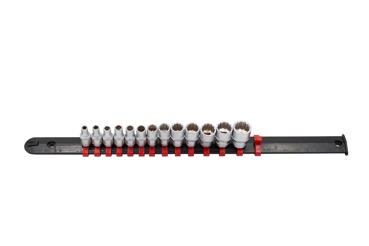 RÉGUA 13 CHAVES DE CAIXA 1/4 CURTAS BIHEXAGONAIS - KROFtools