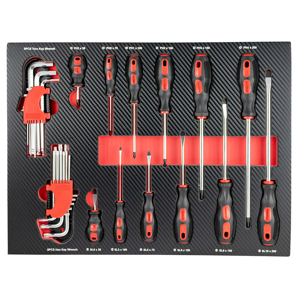 Conjunto de 4 Módulos de Carbono EVA para Ferramentas - Vermelho - JBM JBM, imagem do produto