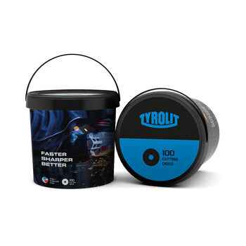 Disco de Corte Plano 41C AQ-BFB 41C 125x1x22,23 A60Q-BFB TYROLIT - Caixa 100 unidades