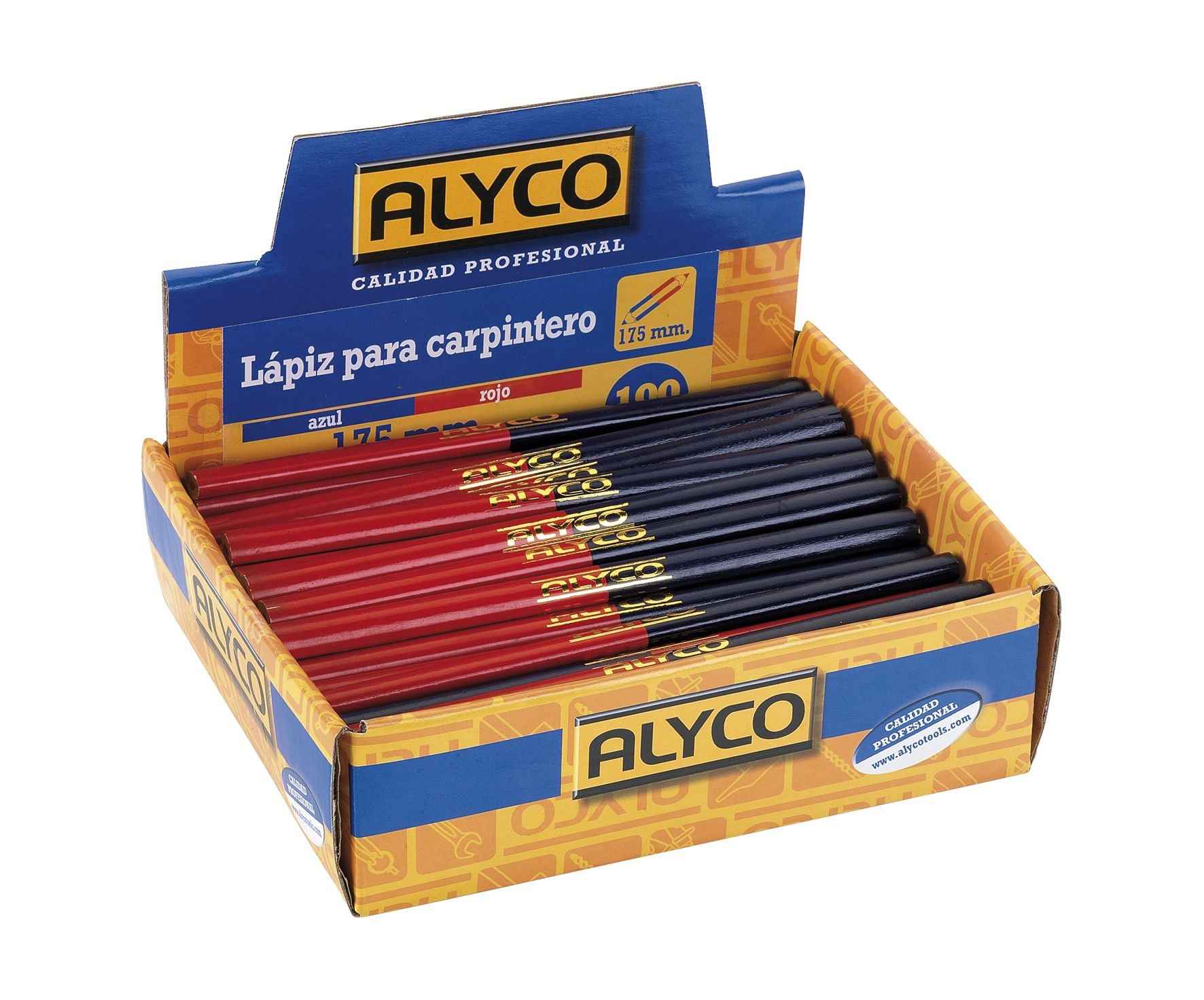 Lápis Profissional Azul Vermelho 175 mm (149055)