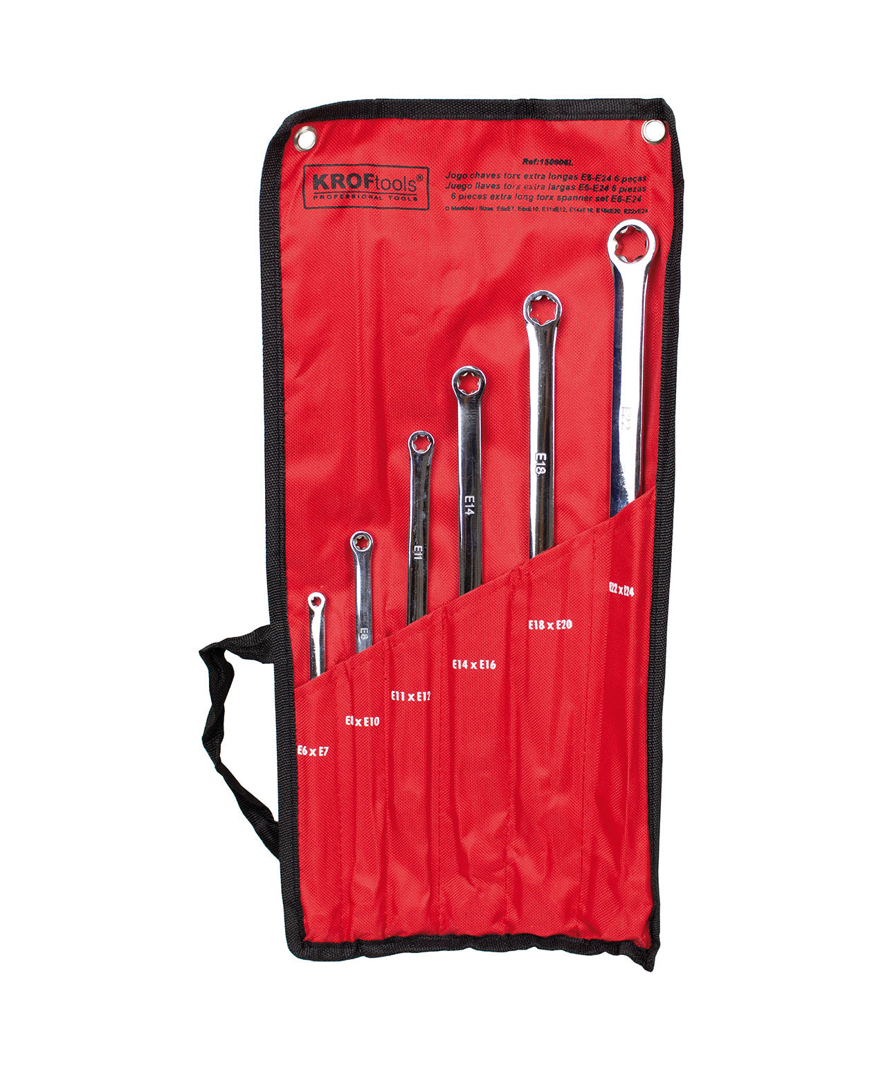 JOGO CHAVES TORX EXTRA LONGAS E6-E24 6PCS (150006L)