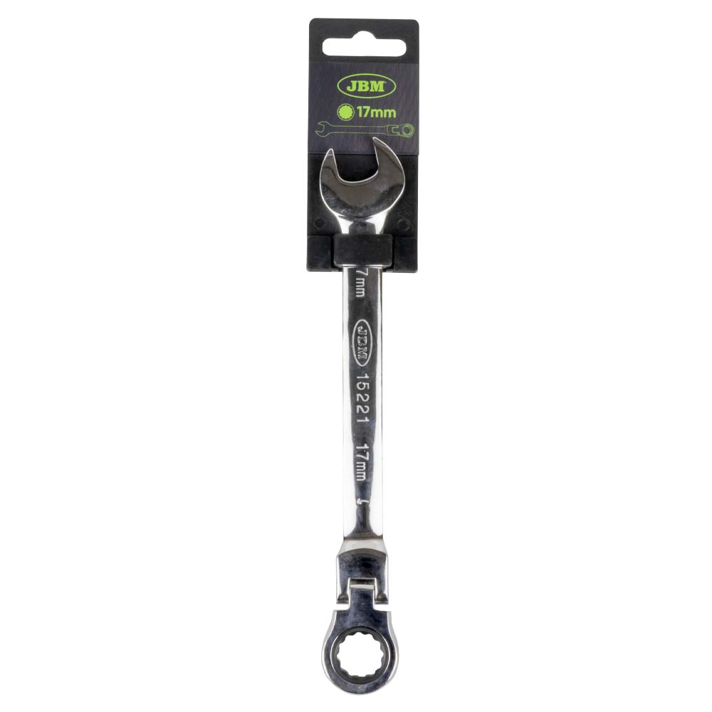 Chave Combinada com Cabeça Flexível 17 MM - Revestimento de Espelho - JBM JBM, imagem do produto