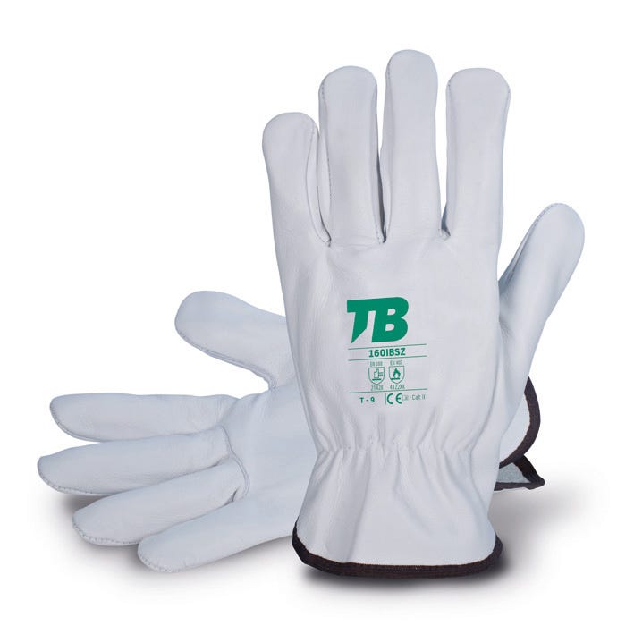 Luva mecânica e térmica de pele calor 160IBSZ T1(10 PARES)