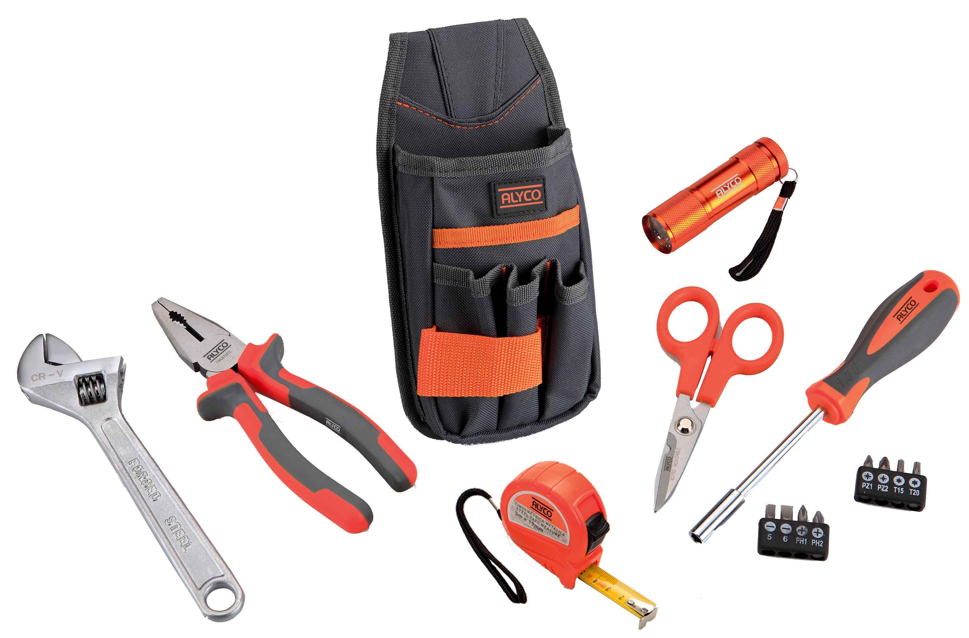 BOLSA DE NYLON P/CINTO 15PÇ. ALYCO ORANGE (171111)