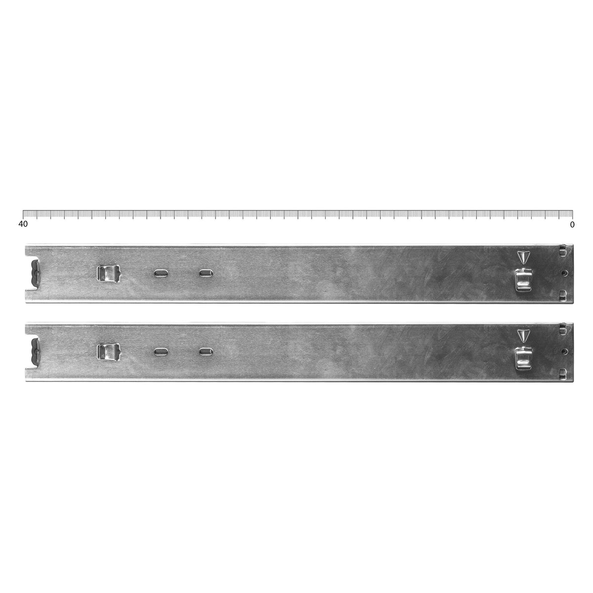 Corrediças de Rolamento de Esferas com Retorno Automático 16X45MM - JBM JBM, imagem do produto