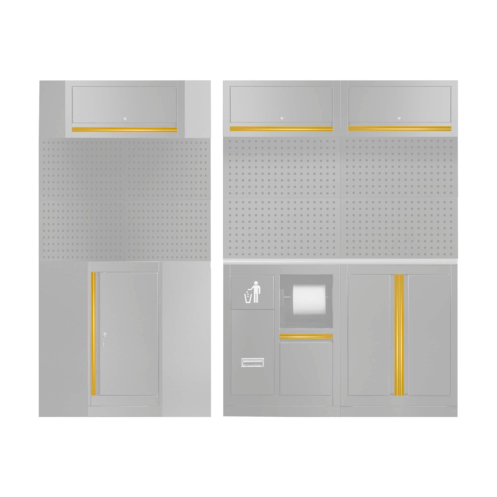 Conjunto de Puxadores para Série 518 - Dourado - JBM JBM, imagem do produto