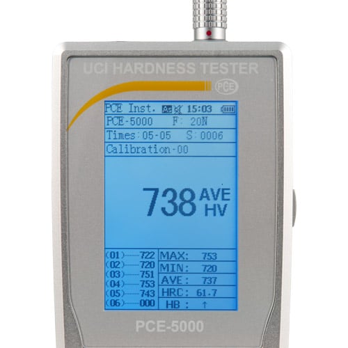Testador de dureza PCE-5000