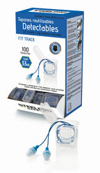 Tampão auditivo reutilizável com cordão detetável Fit Track, vista 2