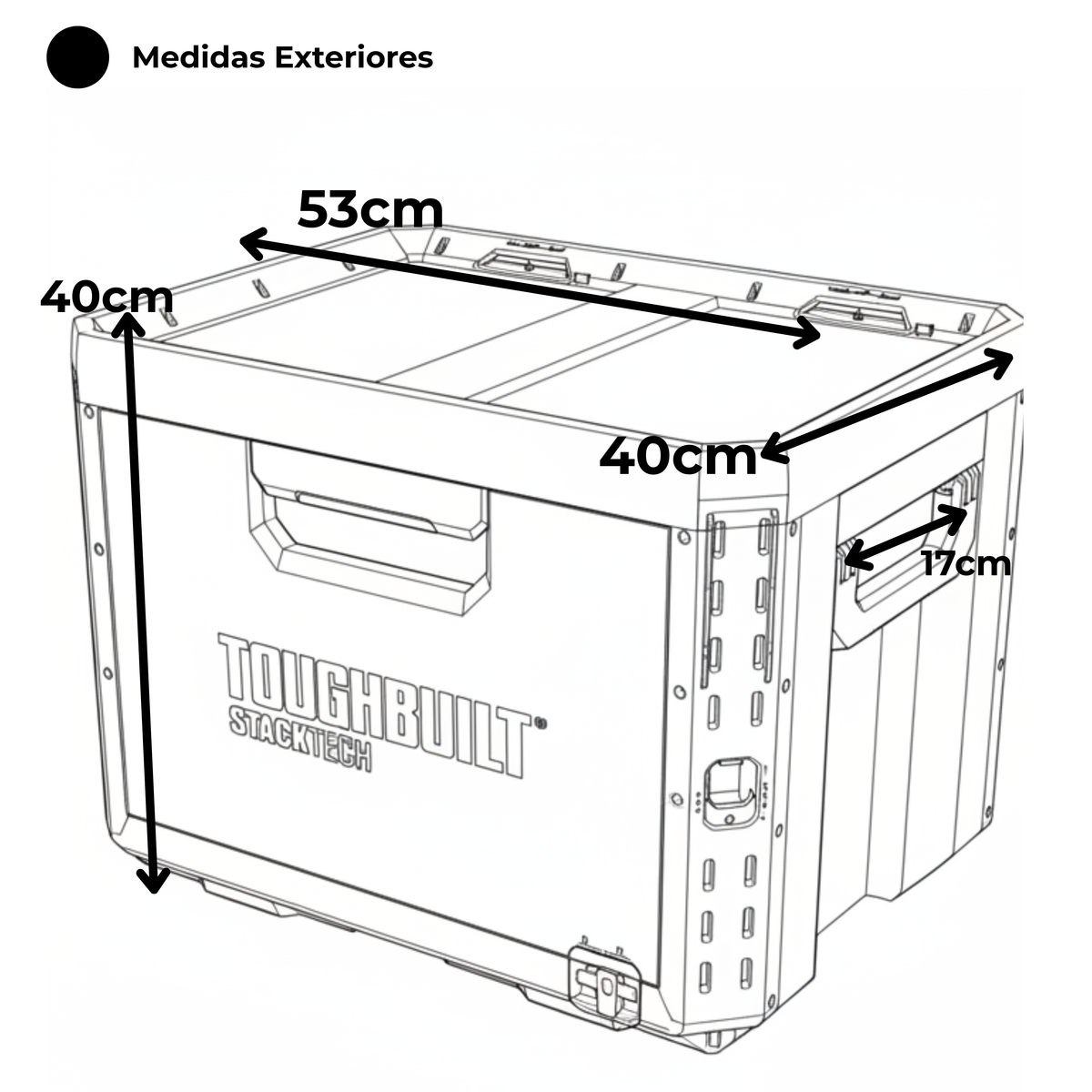 Caixa de ferramentas Toughbuilt StackTech XL de 1 gaveta TB-B1-D-71-BEA – imagem 17