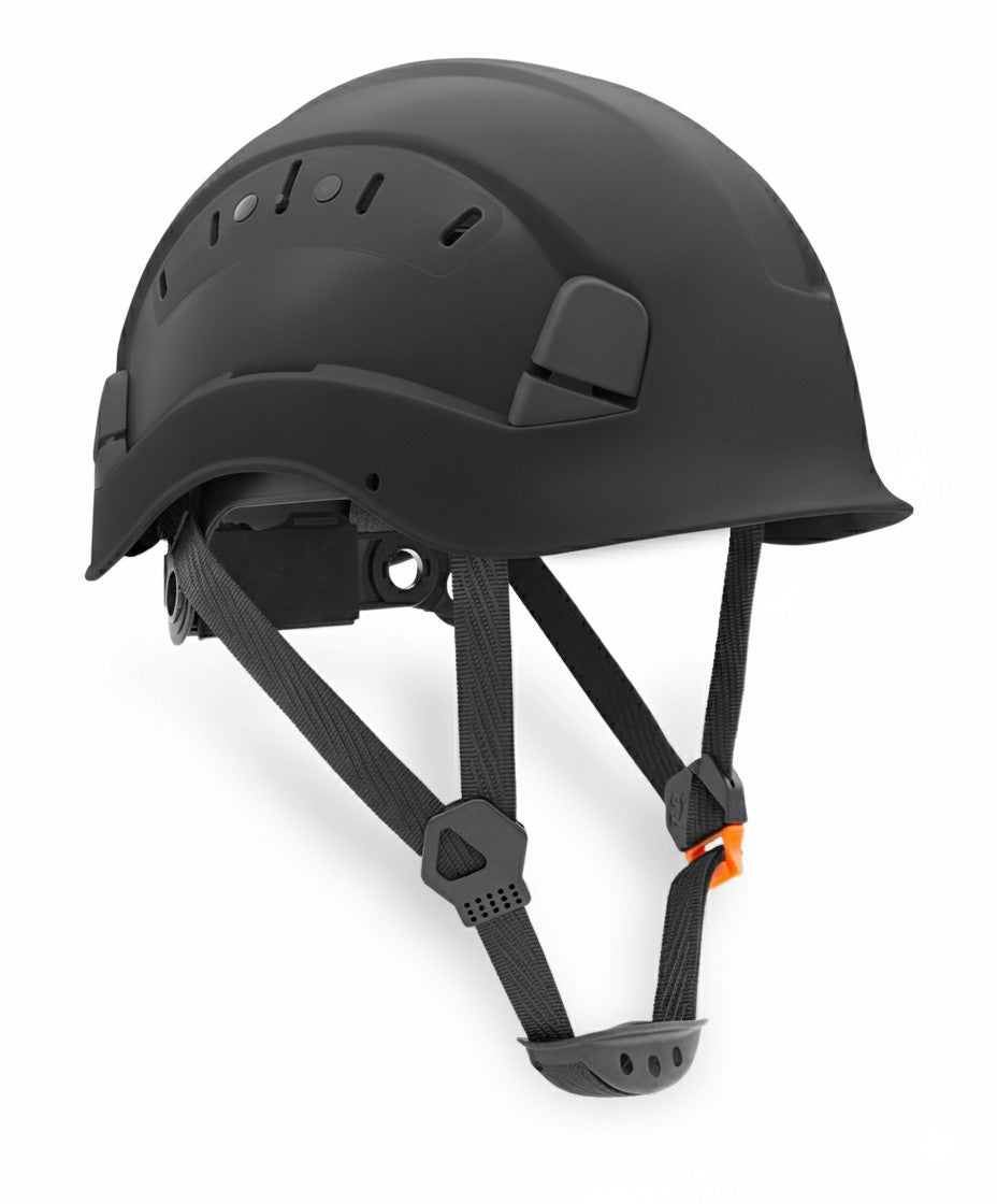 Capacete de proteção ventilado Eolo preto para trabalhos em altura