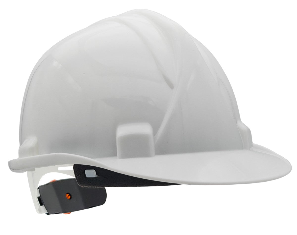 Capacete de proteção com roquete branco
