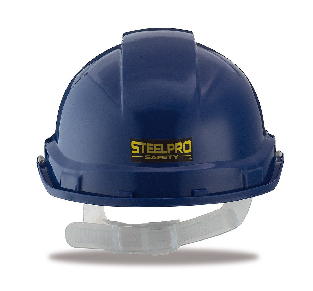 Capacete de proteção Strike com fecho de fita azul, vista 2