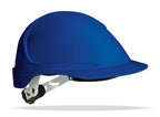 Capacete de proteção eletricamente isolante Thor azul com roquete e arnês têxtil de 6 pontos