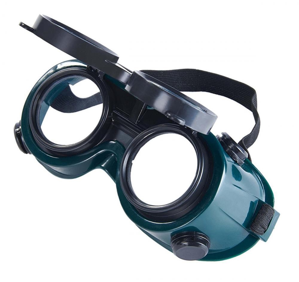 Óculos de proteção integrais para soldadura com lentes rebatíveis de grau 5 e cobre-filtros em policarbonato, vista 2