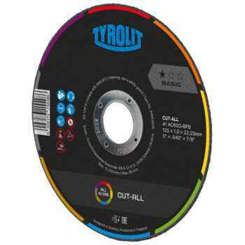 Disco de Corte Plano 41C ACQ-BFB 41C 178x1,6x22,23 AC46Q-BFB TYROLIT - Caixa 25 unidades