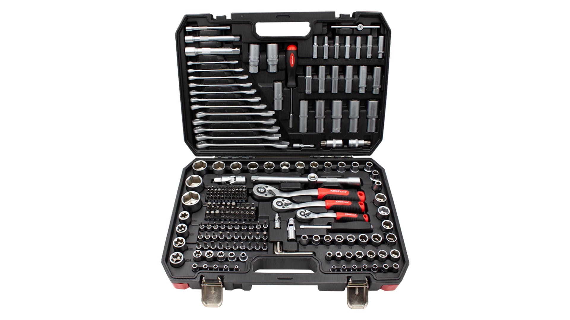 JOGO CHAVES CAIXA 218 PCS 1/4-3/8-1/2 (2218)