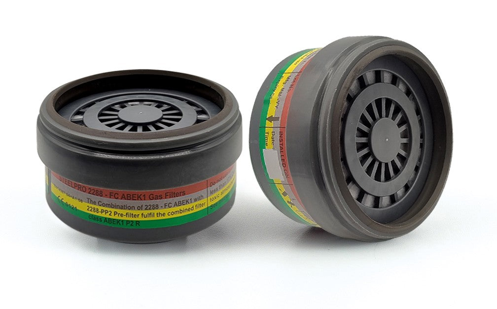 Filtros de rosca Steelpro para meia máscara Breath (ABEK1)