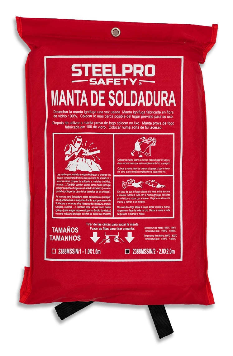 Manta de soldadura 2,00 x 2,00 m