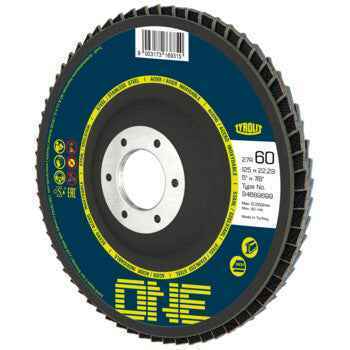 Disco de Lamelas Abaulado - One 28ULA 115x22,23 ZA40Q-B TYROLIT - Caixa 10 unidades