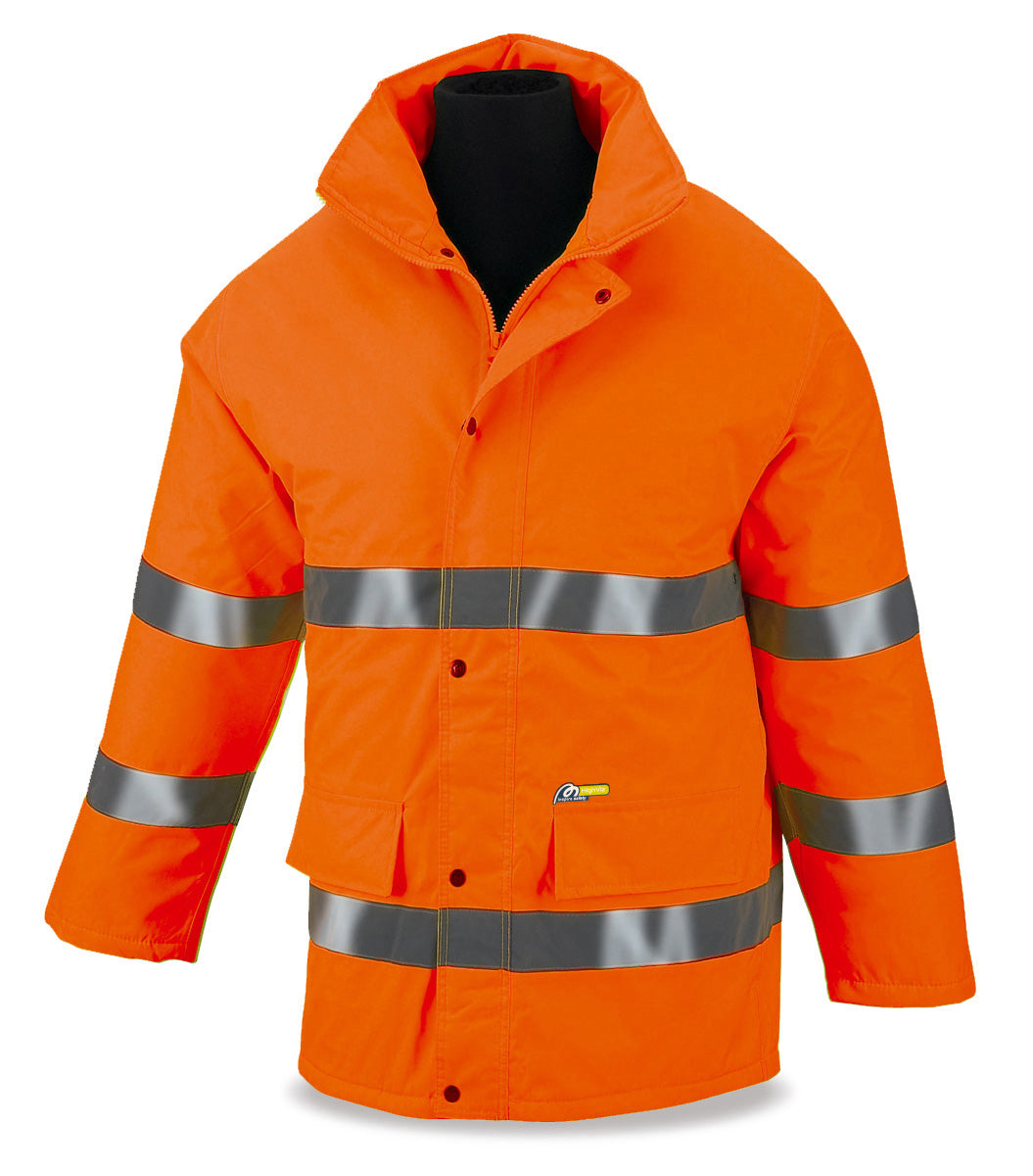 Parka de alta visibilidade básica Silex laranja 320 g