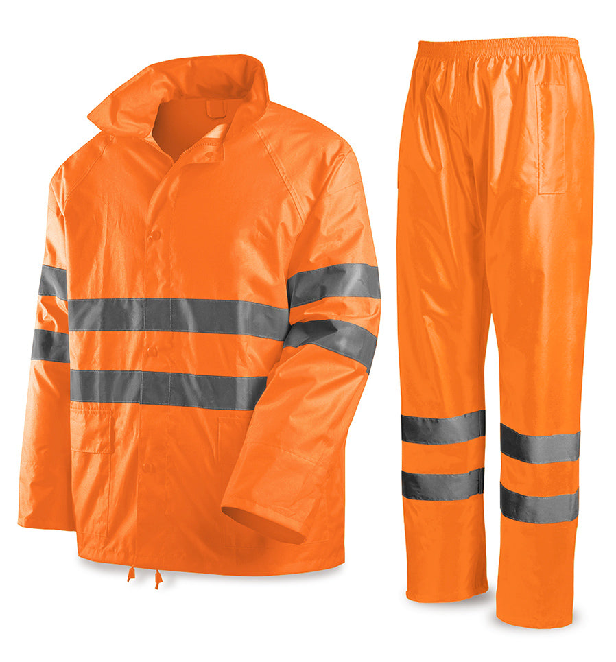 Fato de chuva de alta visibilidade Tafe laranja poliéster 135 g