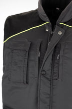 Colete Pro Series stretch cinzento/preto, vista 3