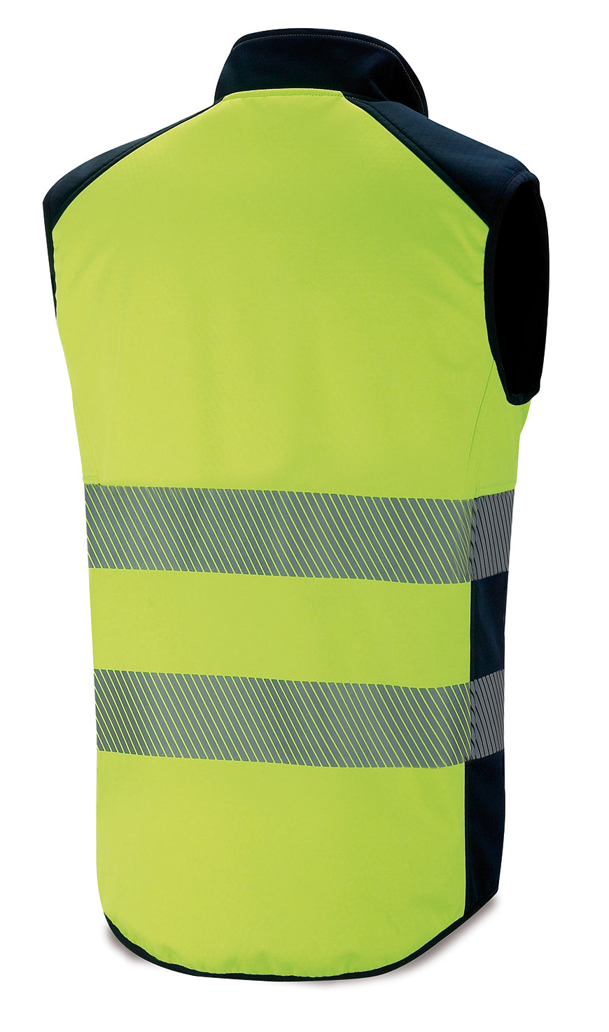 Colete softshell de alta visibilidade bicolor Visor com bandas segmentadas 300 g, vista 2
