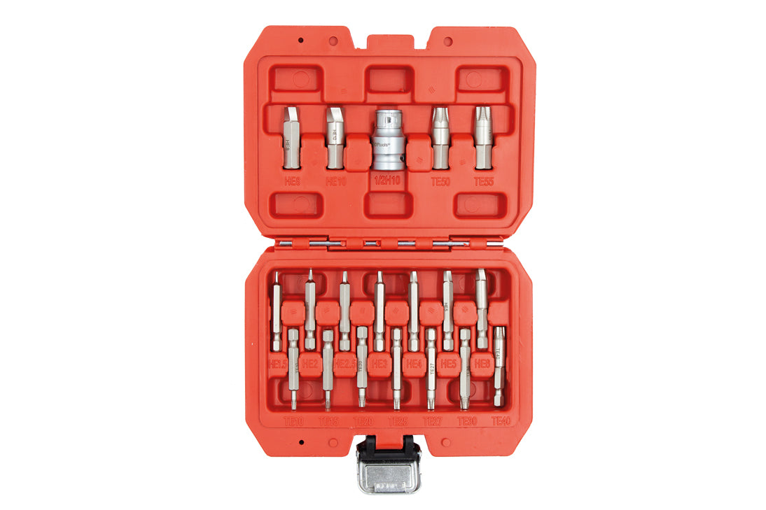 KIT EXTRACTOR PERFILES DAÑADOS TORX/HEX 19PCS (3074)