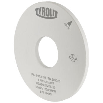 Mó Recta Óxido de Alumínio 1 750x100x304,8 SD33A80HH8PVK3 50 A TYROLIT, vista isométrica
