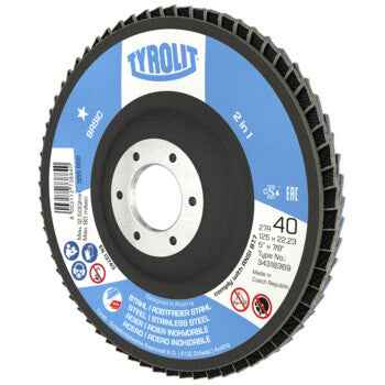 Discos de Lamelas X- Lock 27CLA 125x22,23/xL ZA80Q-B TYROLIT - Caixa 10 unidades