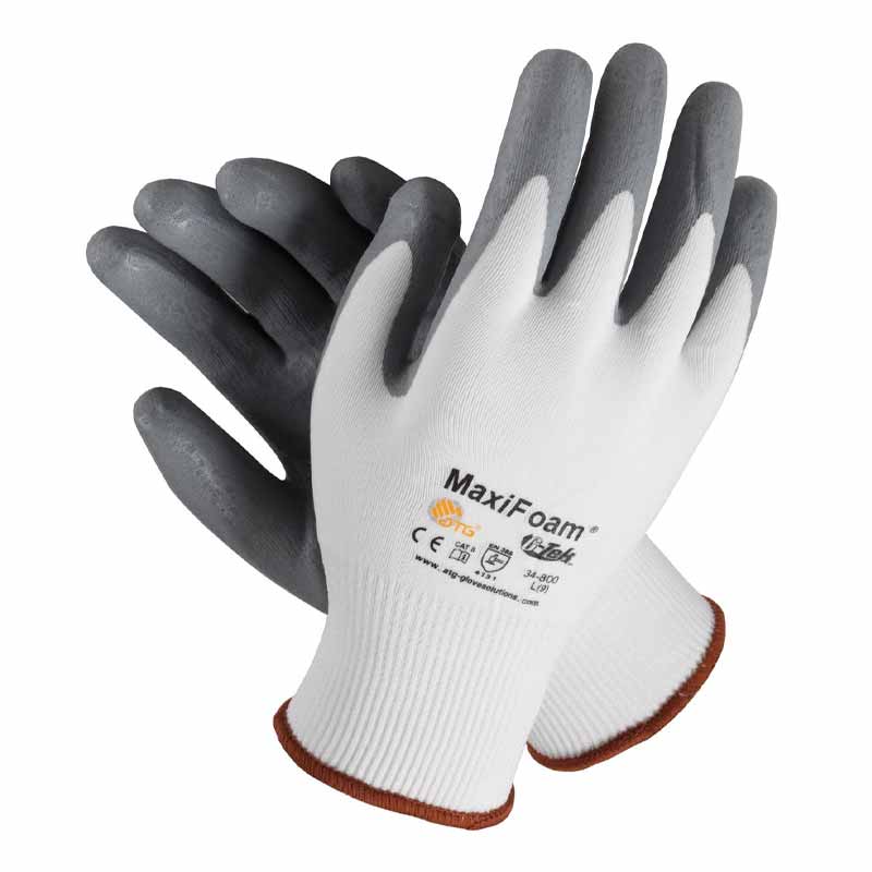 34-600 MAXIFOAM, luva de nitrilo com dorso aerado, OUTLET (12 pares)