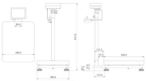 Plataforma de pesagem PCE-SD 300C