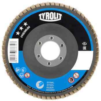 Disco de Lamelas Premium Aço 28SLA 115x22,2 A60S-B TYROLIT - Caixa 10 unidades