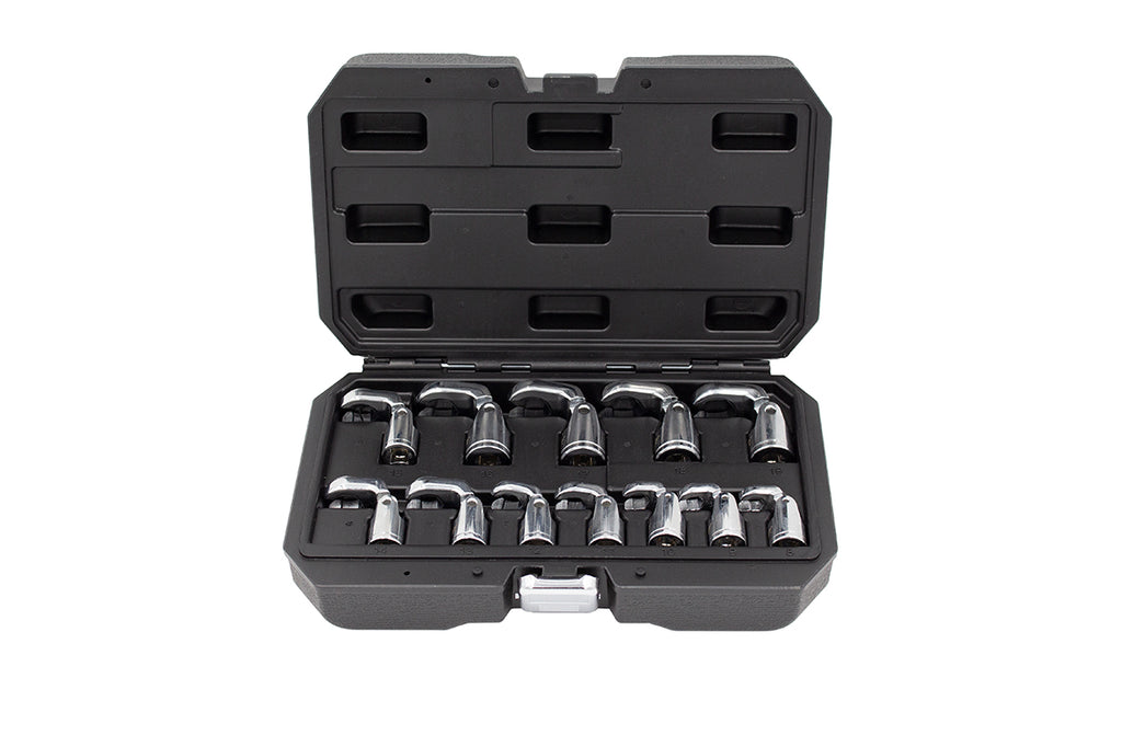 KIT 12PCS CHAVES PÉ DE GALO ARTICULADAS 8-19MM 3/8" - KROFtools