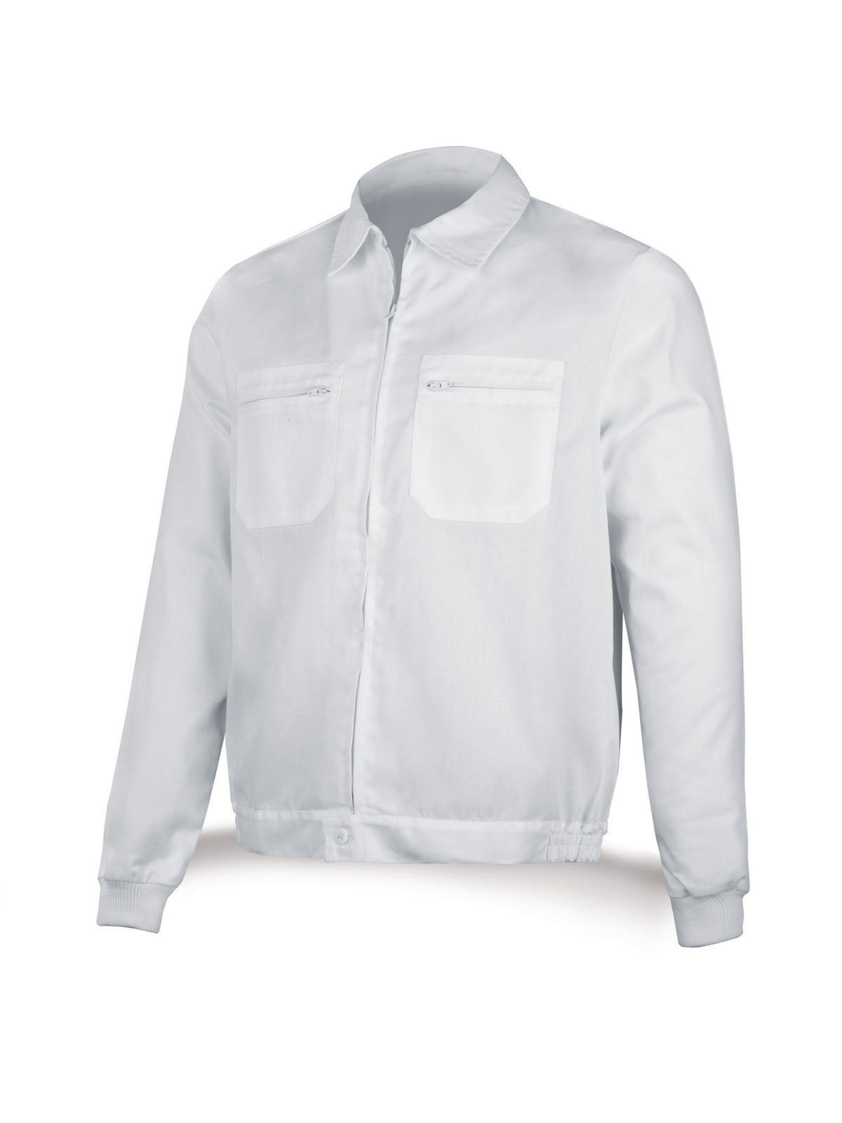 Casaco branco poliéster/algodão 200 g