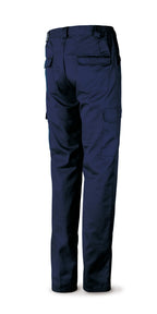 Calças azul-marinho poliéster/algodão 200 g com vários bolsos, vista 2