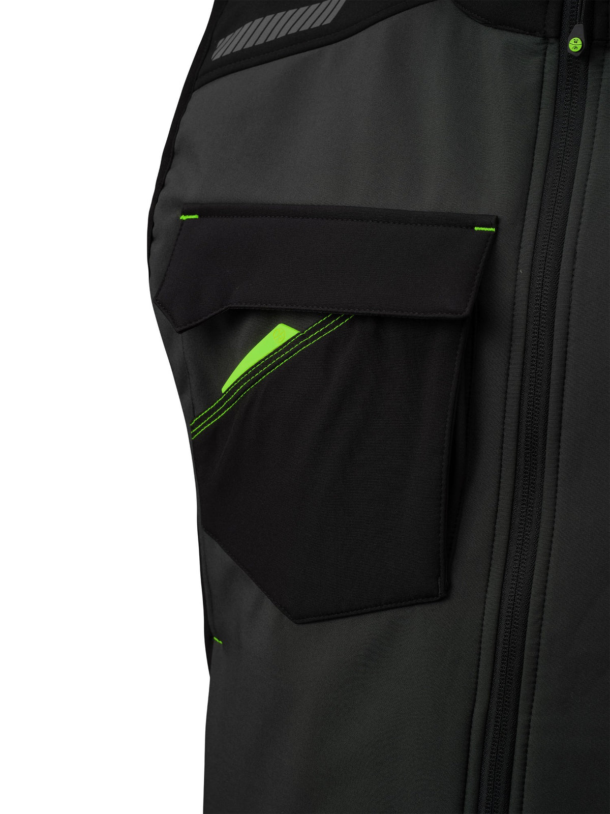 Colete softshell Nice Stretch cinzento/preto 310 g, vista 5